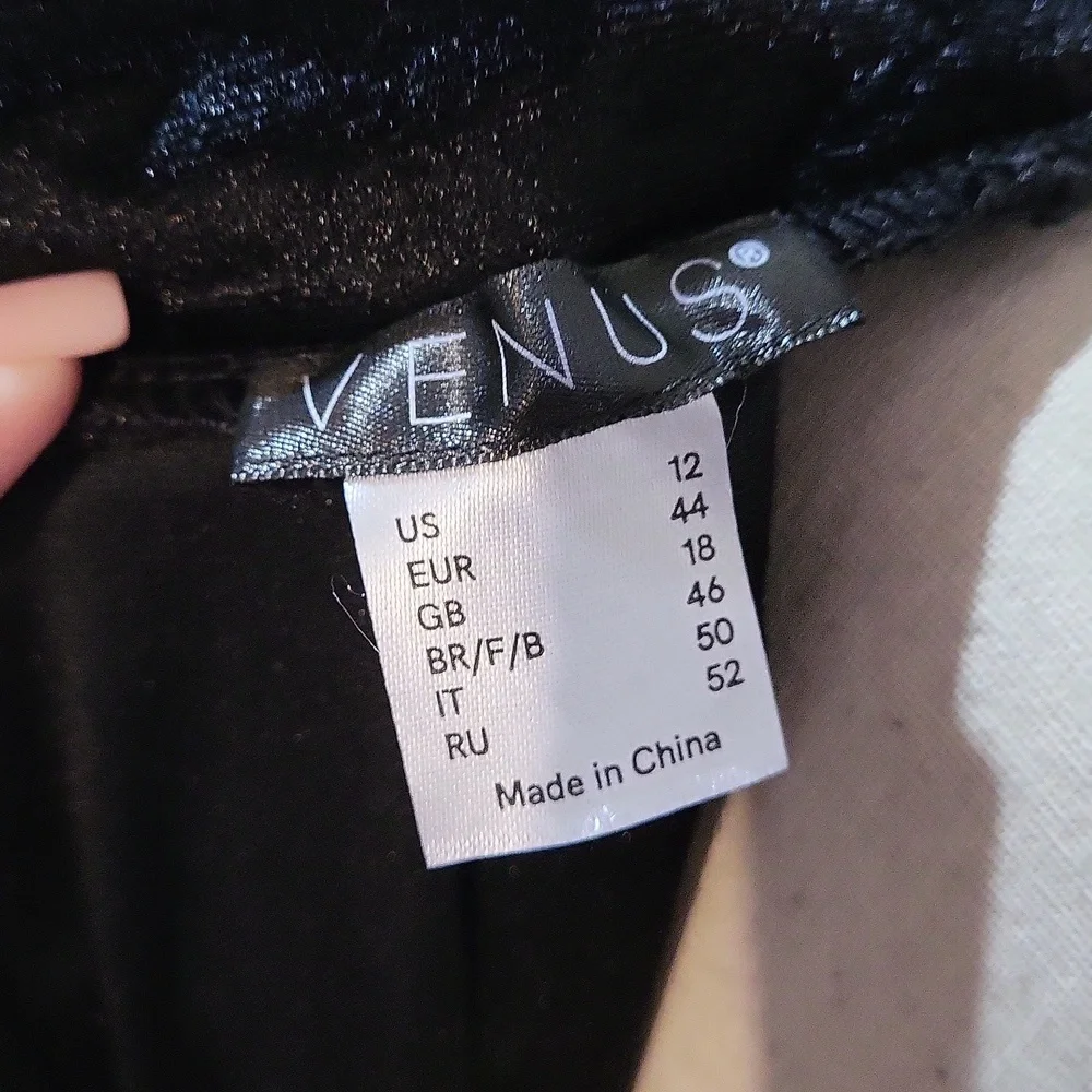 VENUS Black Fit and Flare Cocktail Dress